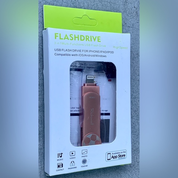 128 Gigabyte Apple IOS Compatible 3 in 1 USB Smartphone Flash Drive - Picture 10 of 11